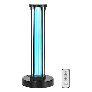 Summervibes VEVOR UV Light, 36W Ultraviolet Lamp with Ozone Purifier, UVC Lamp with 30/60/120 Minutes 3-Gear Timer and Remote Control, for Room up to 400 sqft, UVO Lights for Living Room, Bedroom, Hotel, School