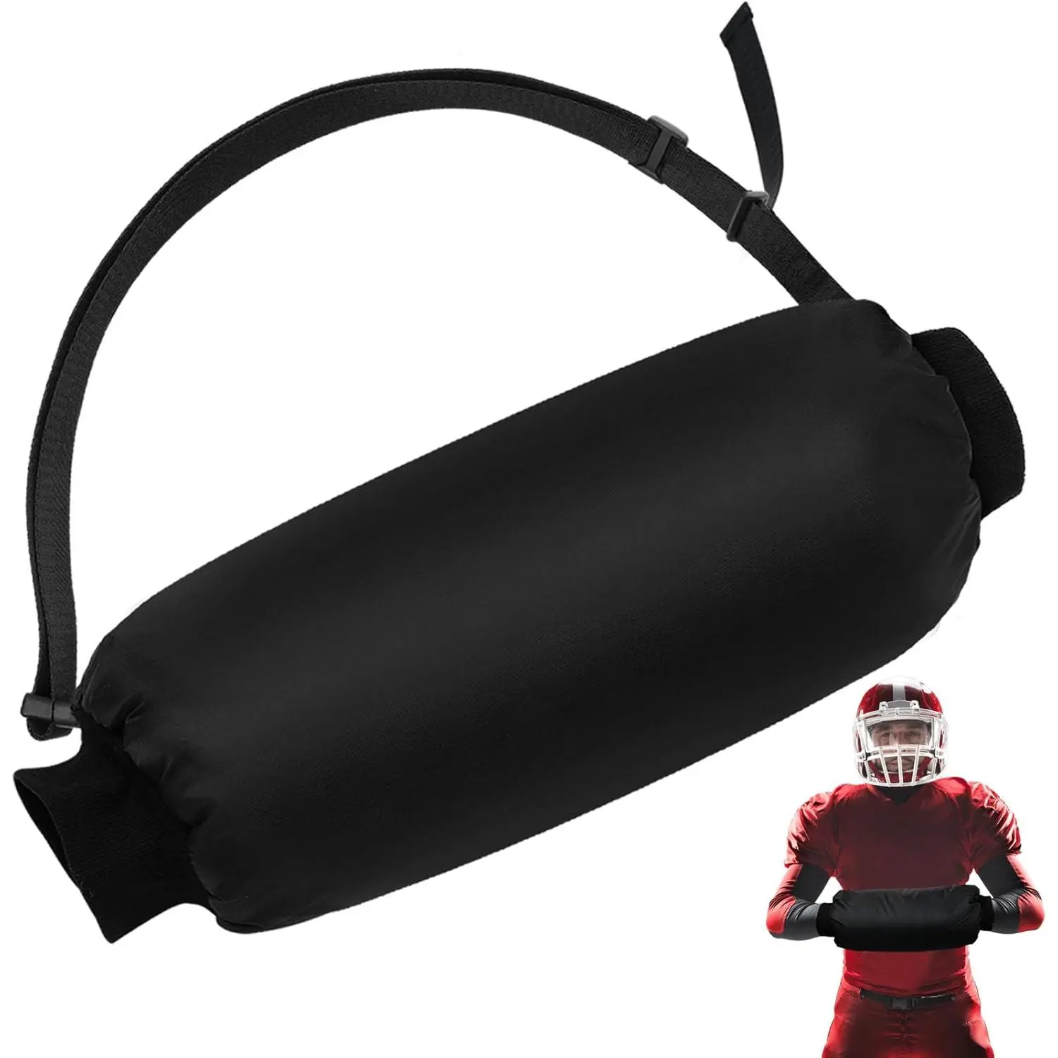 Football Hand Warmer Pouch- Soft Warm Windproof Sports Hand Warming Pouch with Zipped Pocket Adjustable Strap,  Hand Warmer Hand Muff for Football Hiking Camping Cycling Outdoor Recreation
