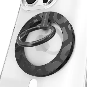 Velvet Caviar Black Leopard MagSafe Grip Ring – Stylish Magnetic Phone Grip & Stand with Bold Leopard Print