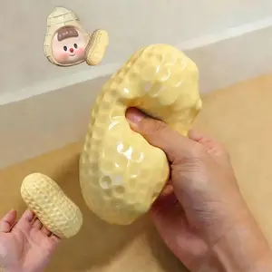 Peanut Stress Ball Crunchy Squeeze Ball Squishy Toy Buttery-Soft Feel Fidget Toy ASMR Sensory Anti Stress Toys for Kids Adults