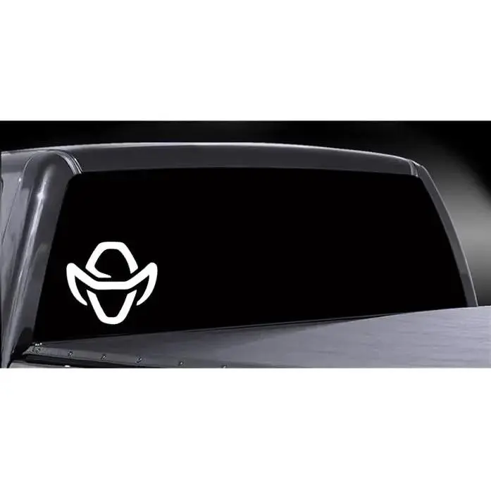 Western Denim Car Stickers for Cowboy Fans, Self-Stick, Easy-Apply with Unique Features and Designs