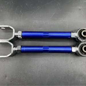 AUTOJACK MOTION Pair of Steel Adjustable Rear Toe Arms for Hyundai Sonata 2016-2019 & Kia K5 2015-2020 Blue Coated Corrosion Resistant