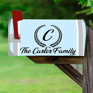 Customized Mailbox Address Magnetic Cover - Plain Personalized Mailbox Decor VWAQ - PMBM4