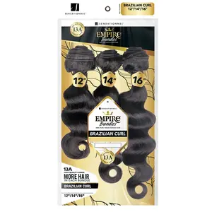 Sensationnel Empire Bundles 13A 100% Pure Virgin Human Hair Weave - BRAZILIAN CURL MULTI