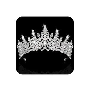 COCIDE Silver Tiara and Crown for Women Crystal Queen Crowns Rhinestone Princess Tiaras for Girl Bride Wedding Hair Accessories for Bridal Birthday Party Prom Halloween Cos-Play Costume Christmas COCIDE