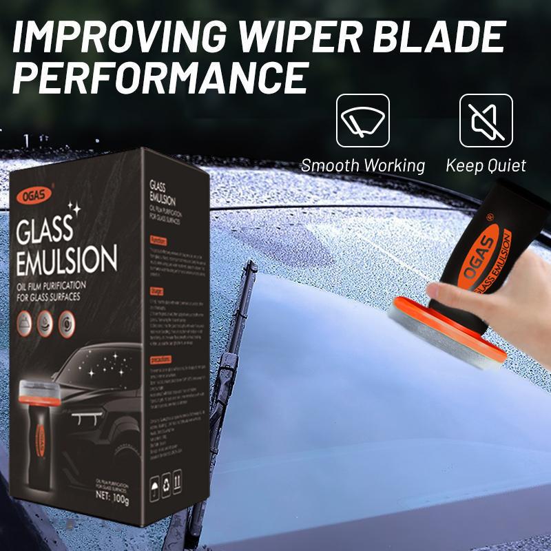 Portable Automotive Oil Film Remover Cream, Glass Decontamination Without Residue, Window Oil Film Cleaner, Quick Cleaning, Compact And Easy to Carry - 100G Degreaser