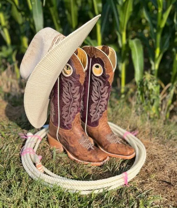 Women's Roper Cowboy Heel Buckaroo Western Boots