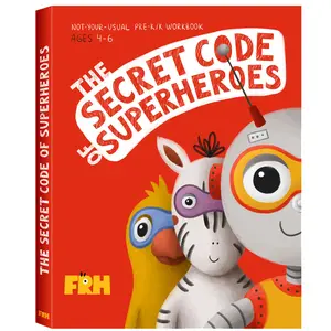 Preschool Workbook "The Secret Code of Superheroes" for age 4-6