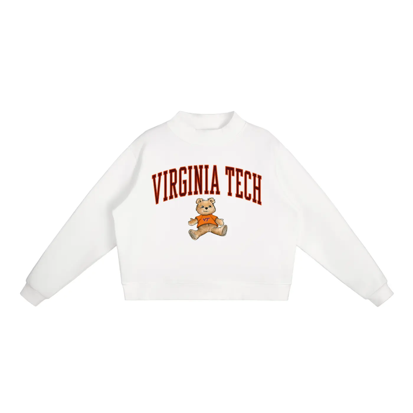 Virginia Tech Mock-Neck Crew Sweatshirt