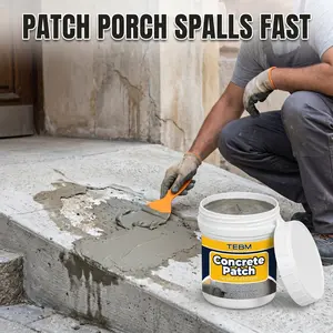 Quick Repair Cement Paste, Fast Drying Durable Smooth Seamless Finish, Ideal for Indoor Garage Walls, Outdoor Concrete Buildings, Balcony Floors