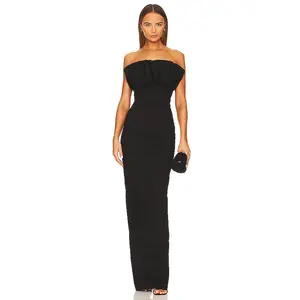 SAU LEE Noah Gown in Black
