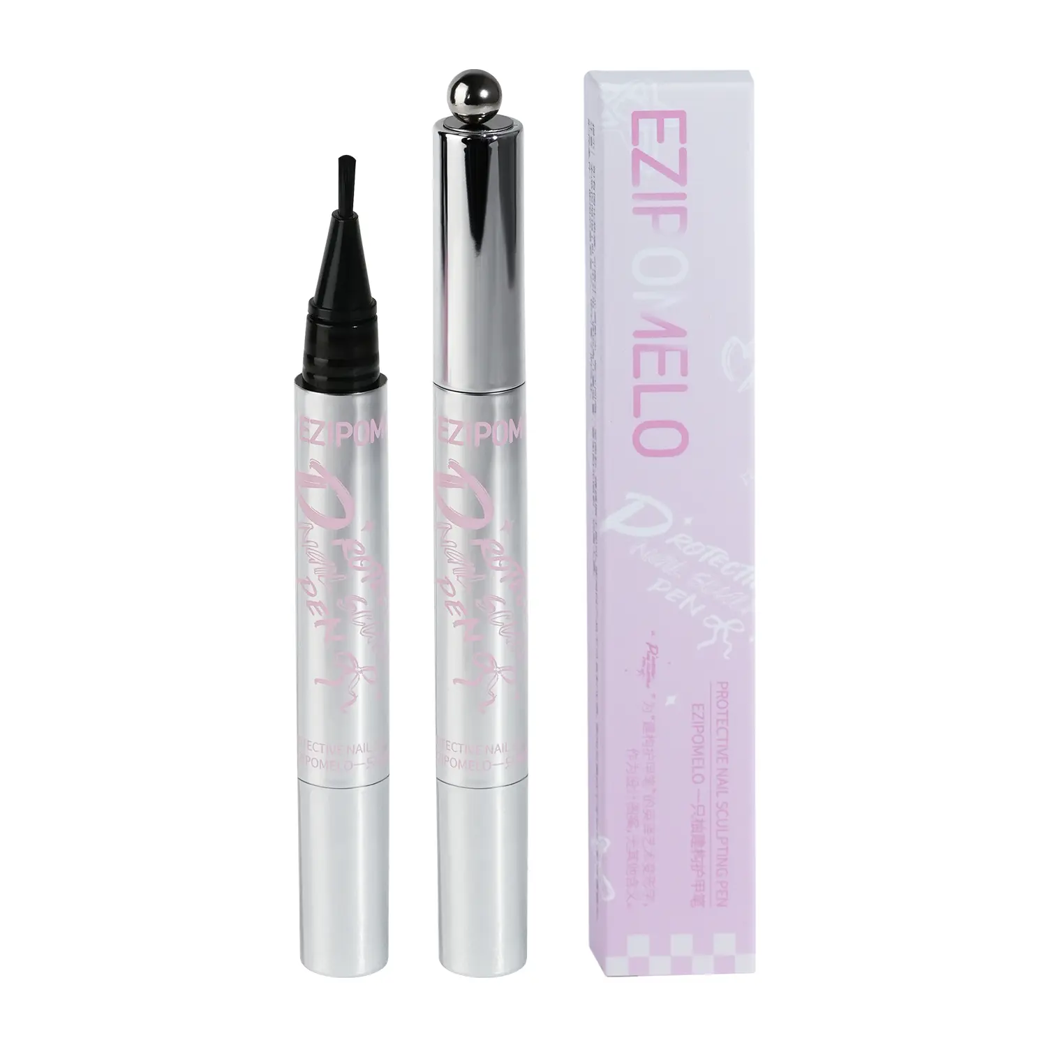 EZIPOMELO Cat-Eye Gel Nail Pen – An all-in-one 7-in-1 pen that eliminates the need for separate top coats, builder gels, base coats, color gels, nail hardeners, or reinforcement gels. It features a built-in magnet, is free from HEMA, HPMA, and TPO