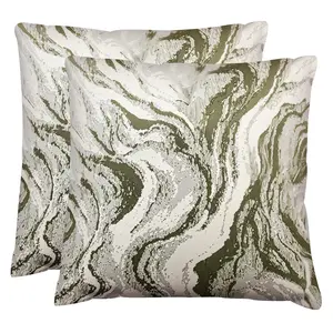 JIT 2PCS  This grey-white marble pillowcase is high-end decor! Flowing texture + minimalist colors, perfect for offices!#MarblePillows #ModernDecor #WorkspaceAesthetic