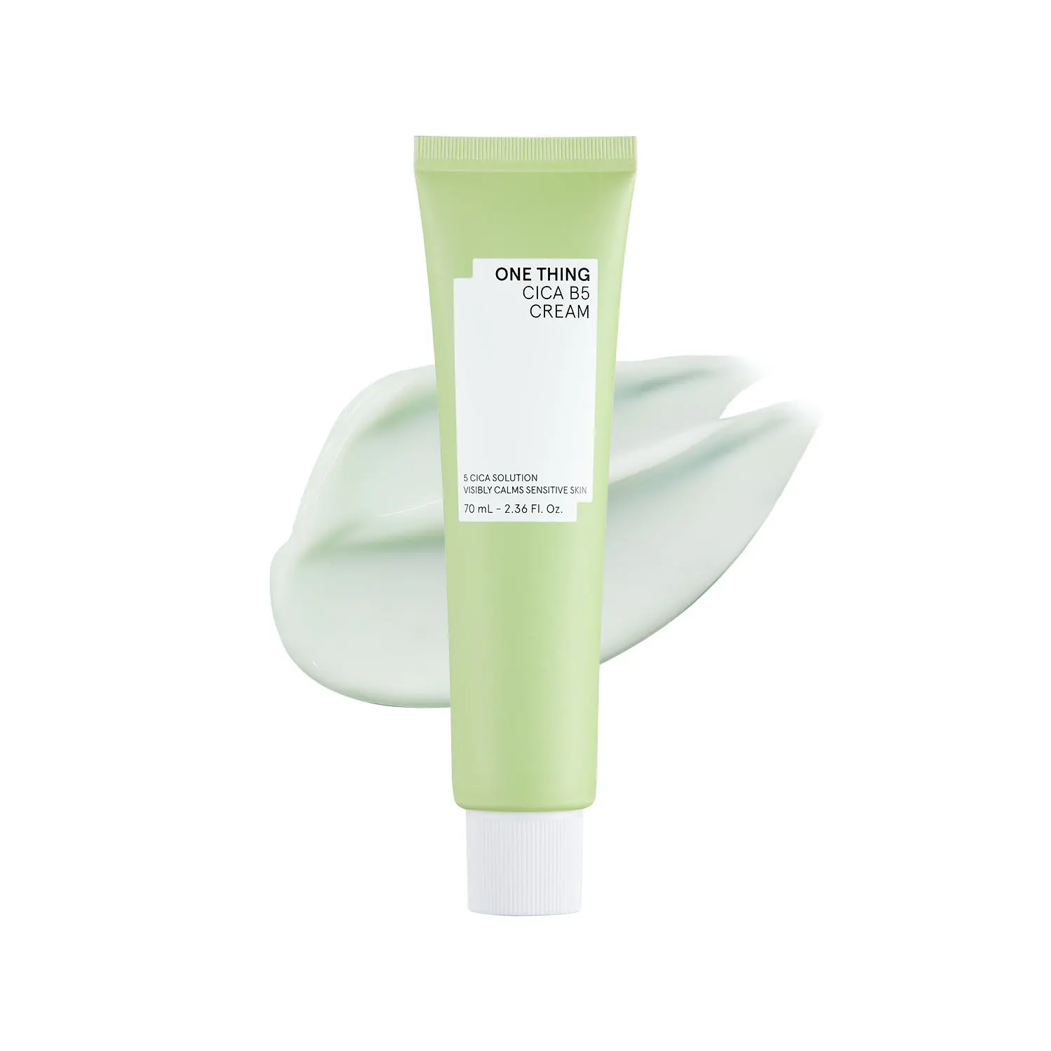 ONE THING Cica B5 Moisturizing Cream, Soothing, Calming, Repair, Redness Relief, Korean Centella Asiatica Face Moisturizer, Promotes a Healthy Skin Barrier, for all Skin Types 2.36 fl oz, 70ml
