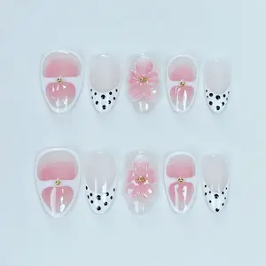 (Handmade) Customizable DIY 3D high-end carved ice flower private whitening nail art birthday party christmas winter fall