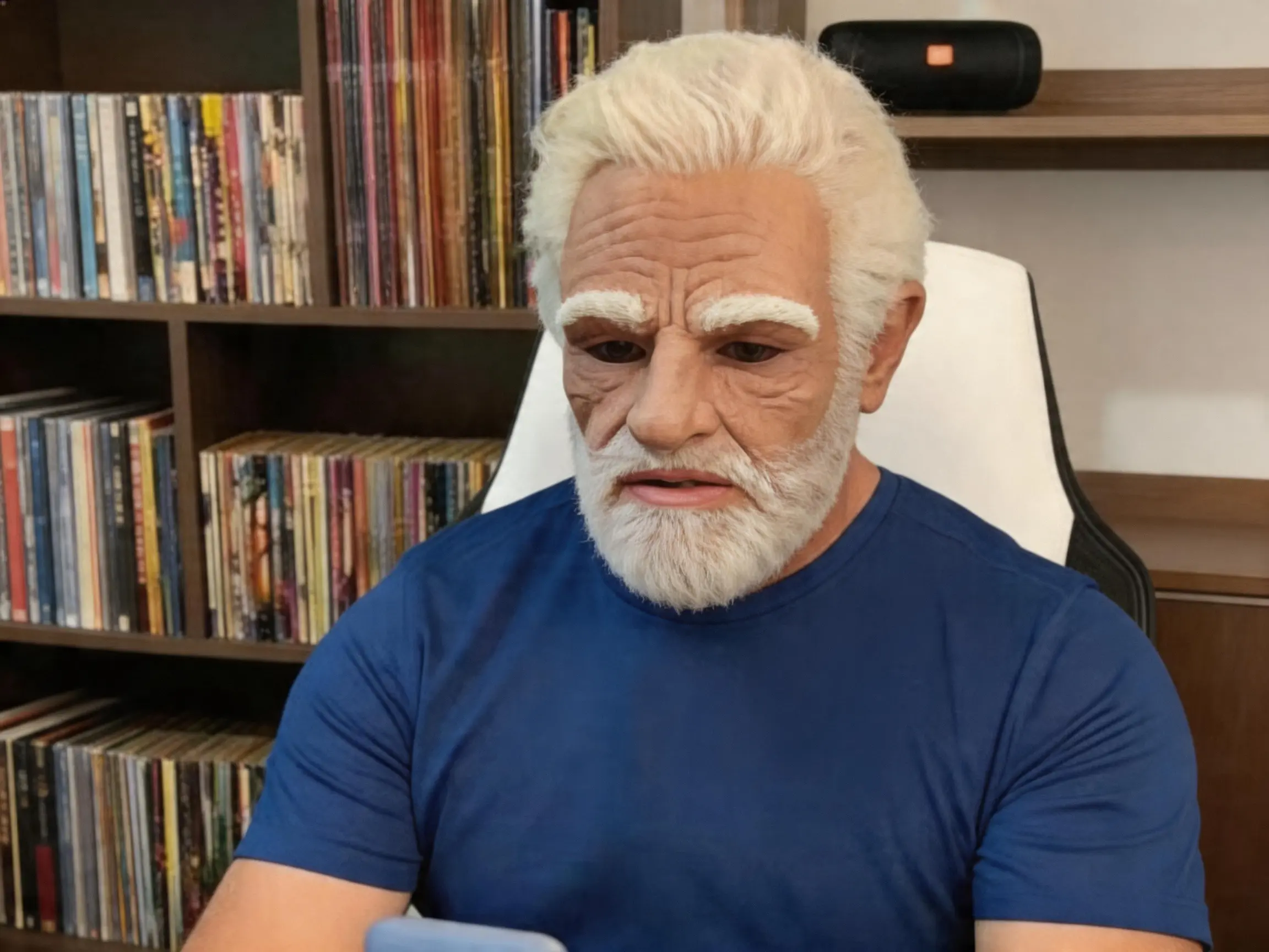 Unveil Your Golden Age Alter Ego. | 3D Realistic Lightweight Vintage Elder Mask Ready for 2026 Halloween Parties!