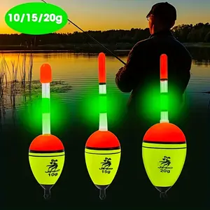 Durable EVA Glow-in-the-dark floating buoy for fishing and rafting - stable, lightweight design (10/15/20g) - basic angler gear for fishing enthusiasts, family Tours, biking, and making your life colorful