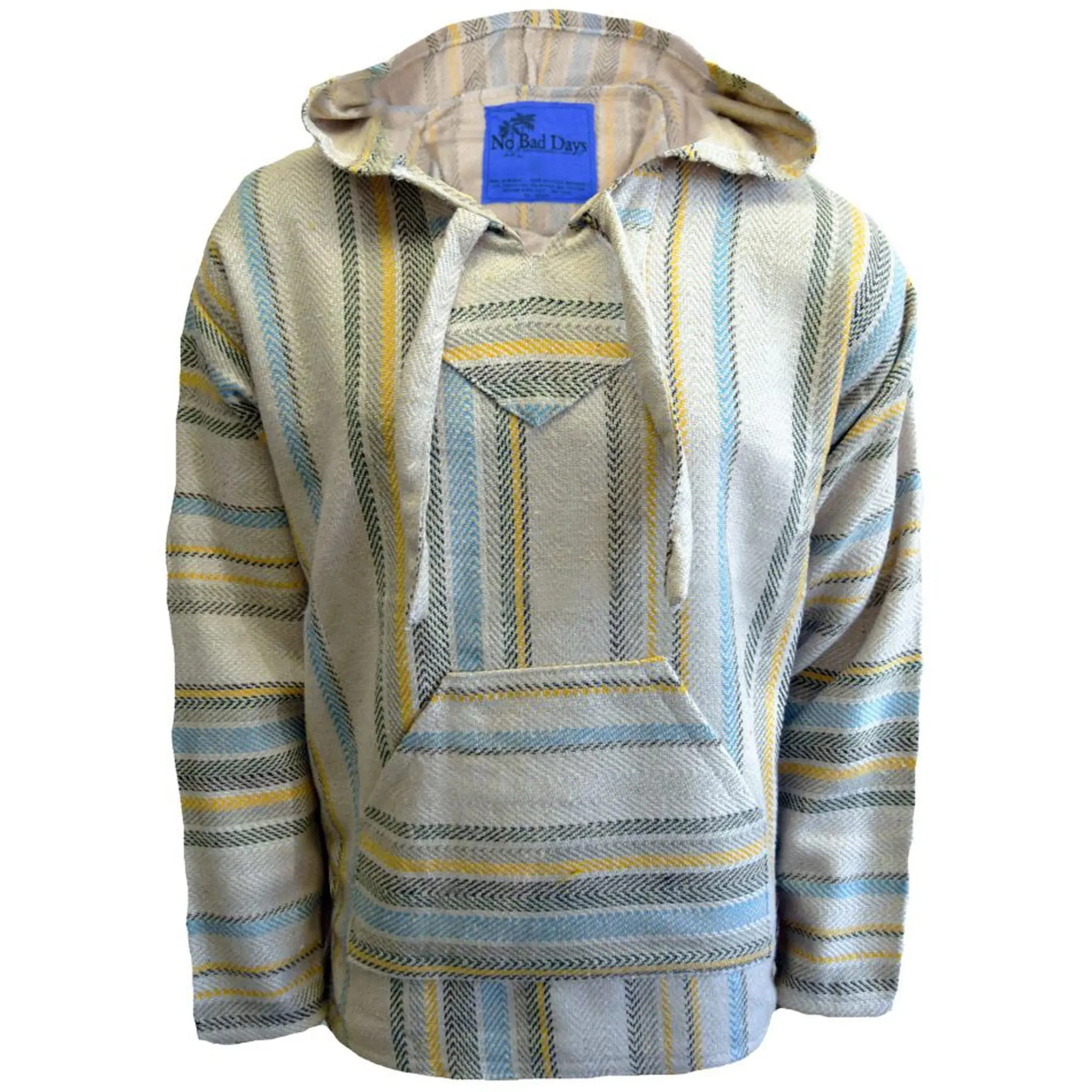 Sand Green Gray Yellow Sky Baja Hoodie