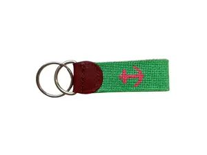 Needlepoint Anchor Keychain