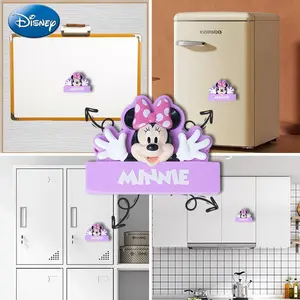 1PC Disney Officially Licensed Minnie Mickey Fridge Magnets Cute Carton Figural Magnets Locker Decorative Magnetic Clips Refrigerator Office Kitchen Blackboard Gift Family Friend Birthday Christmas