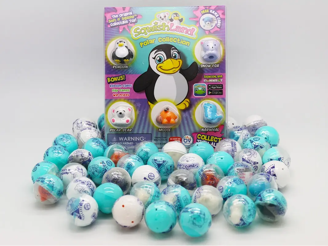 SqwishLand Polar 40 capsule figurines 1" squishy