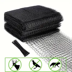 Garden Bird Netting, 13x40ft Reusable Mesh Pest Barrier, 100pcs Ties for Vegetables, Fruit Trees & Blueberry Protection
