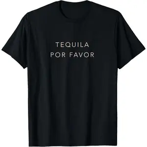 [100% Cotton] Cinco de Mayo T Shirt Tequila Por Favor Cute T-Shirt