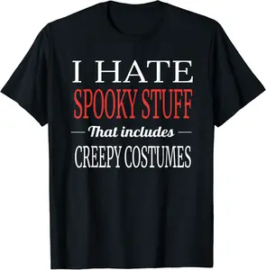 Anti Halloween Sarcarcastic Sayings- I Hate Halloween T-Shirt - Joelalbe Shop 42B08HP8CNBP