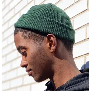 VC Mini Fisherman Beanies - Stylish Modern Stretch Acrylic Cuffed Beanie for Small / Medium Head size in Bold Colors Casual