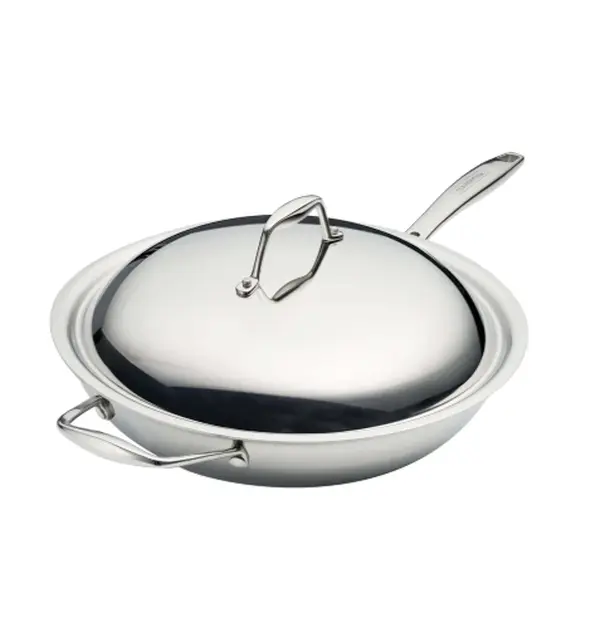 Tramontina Signature 12.5" Tri-Ply Clad Stainless Steel Wok - Induction Ready