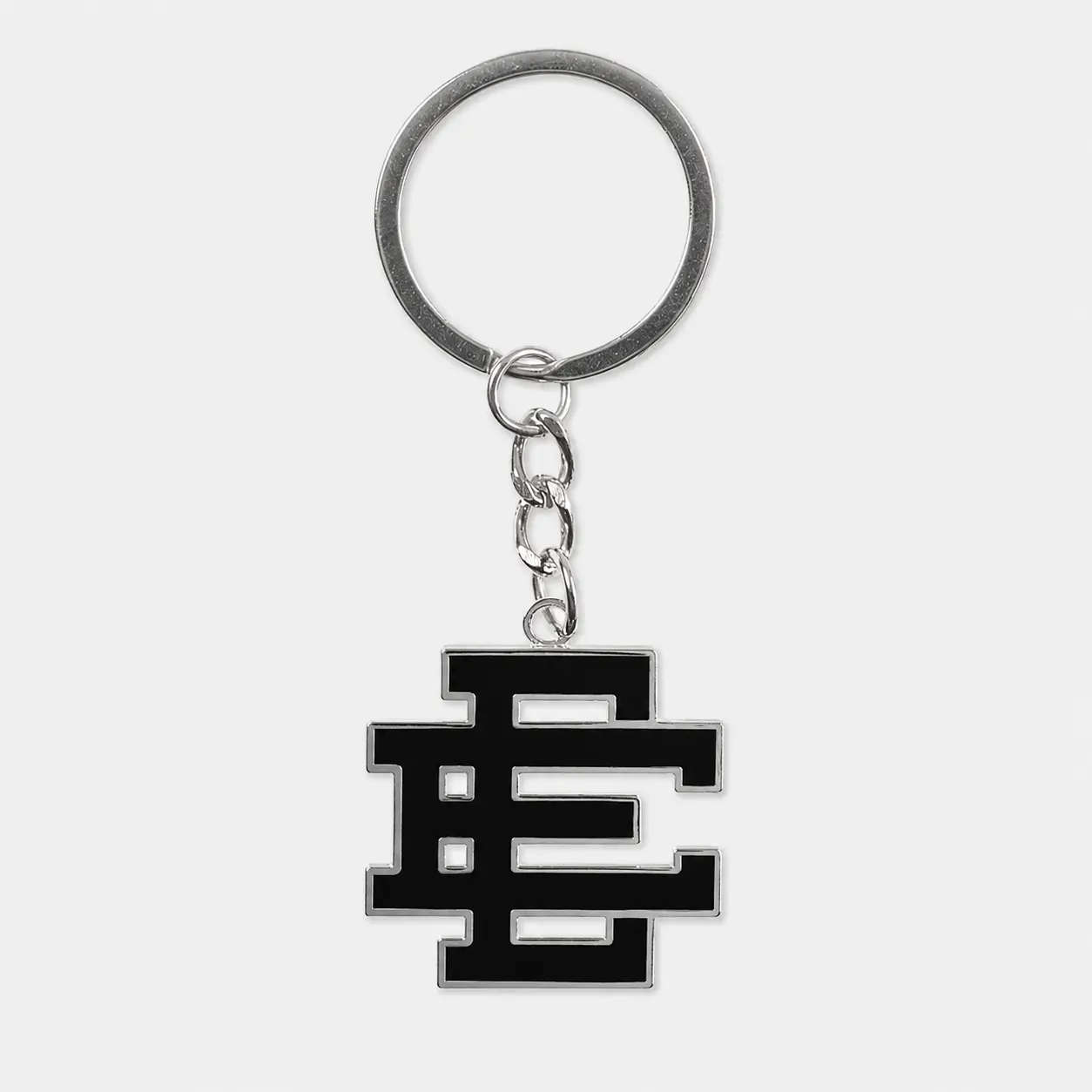 Eric Emanuel Keychain, EE Logo Keychain, Metal Key Ring, Streetwear Keychain, Bag Charm, Car Key Accessory, Gift for Sneaker Fans
