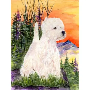 212 MAIN Westie House Size Flag - 28x40 in, Wall Decor Flags, Home Supplies Banners, Festive & Party Decorations