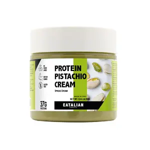 EATALIAN by AMZ BETTER Protein Pistachio Cream 7 oz/200 gr, Natural Spreadable Pistachio Cream, Made in Italy Protein Pasta, Sweet Taste Ideal on Bread and Dubai Chocolate