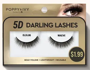 Poppy&Ive 5D MAEVE False Eyelashes, Cruelty-Free, Dramatic Volume Boost