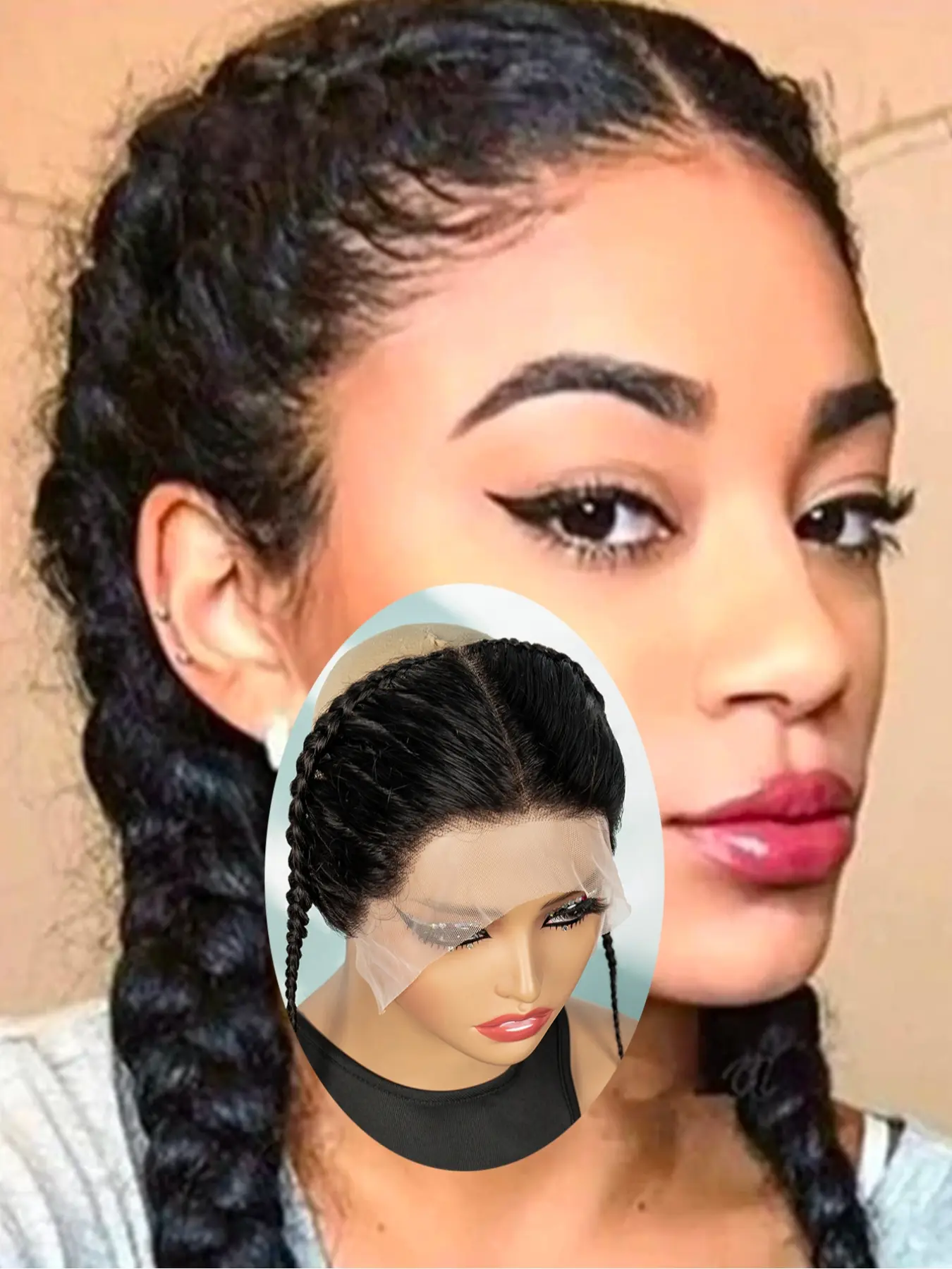 13x4 Lace Frontal Headband for Women, 100% Human Hair with 150% Density, Natural for Special Occasions and Braiding