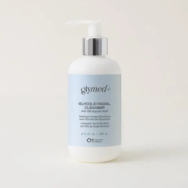 Glymed+ Glycolic Facial Cleanser with 10% Glycolic Acid US-GM-001R (8oz I 236 ml) Acne Skincare Gentle Pigmentation Rosacea Sensitive Cleansing