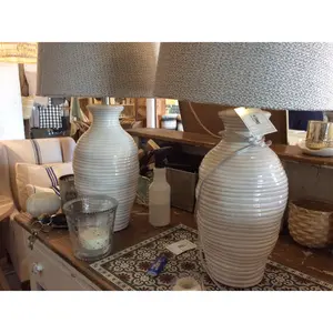 White ceramic lamp