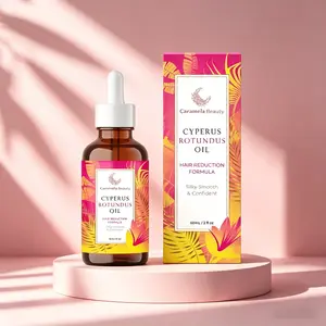 Cyperus Rotundus Oil - 60ml Natural Cyperus Rotundus Oil for Hair Removal, Moisturizing & Soothing, Cyperus Oil for Reducing Body Hair Growth, Perfect Hair Removal Oil