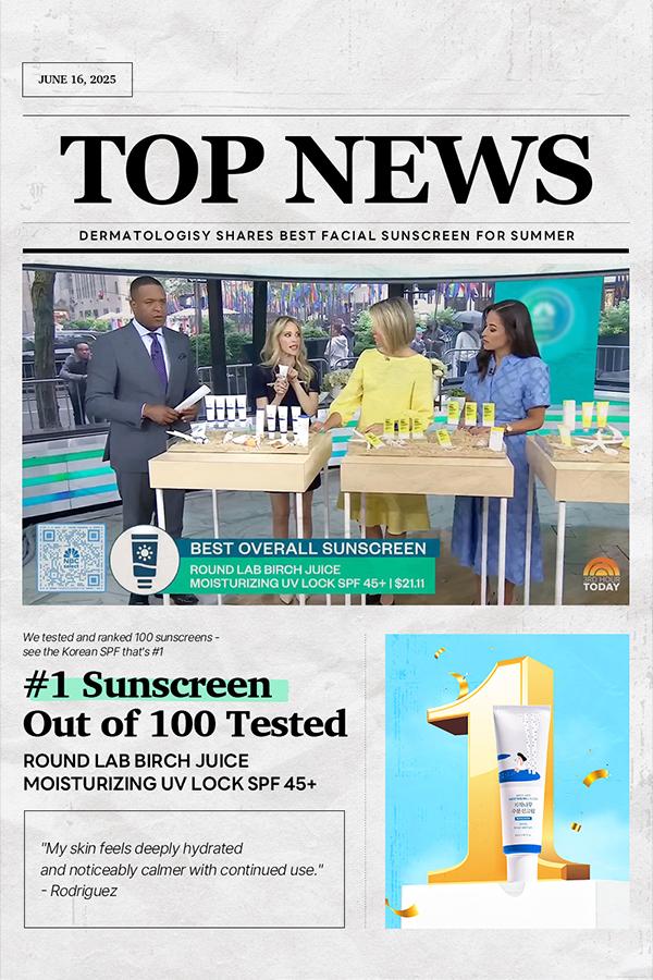 [ROUND LAB] Birch Juice Moisturizing Sunscreen_OTC version_50ml Skincare Facial Moisturizing Hydrating Suncare UV Protection