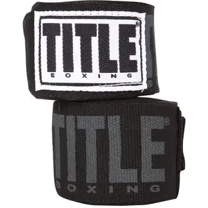 Title Boxing Power-Flex Elite 180" Fist Wraps - Black