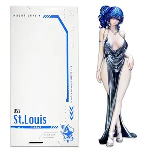 26CM Anime Game Azur Lane USS St. Louis Figure St Louis Dress Ver Standing Anime Model Toy Gift Collection Action Figure