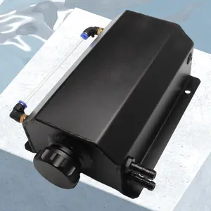 1L/2L Radiator Coolant Overflow Bottle Aluminum Alloy Recovery Water Tank Universal Radiator Overflow Coolant Can Automobile Parts