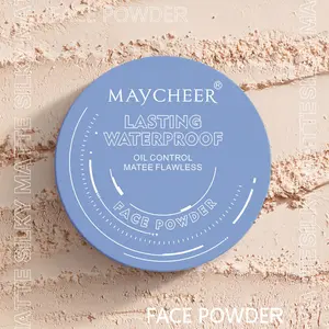 MAYCHEER Beauty Powder Cake for Makeup Hold Waterproof Oil Control Natural Look Suitable for All Skin Types Cosmetic Oil Long Lasting Matte Finish