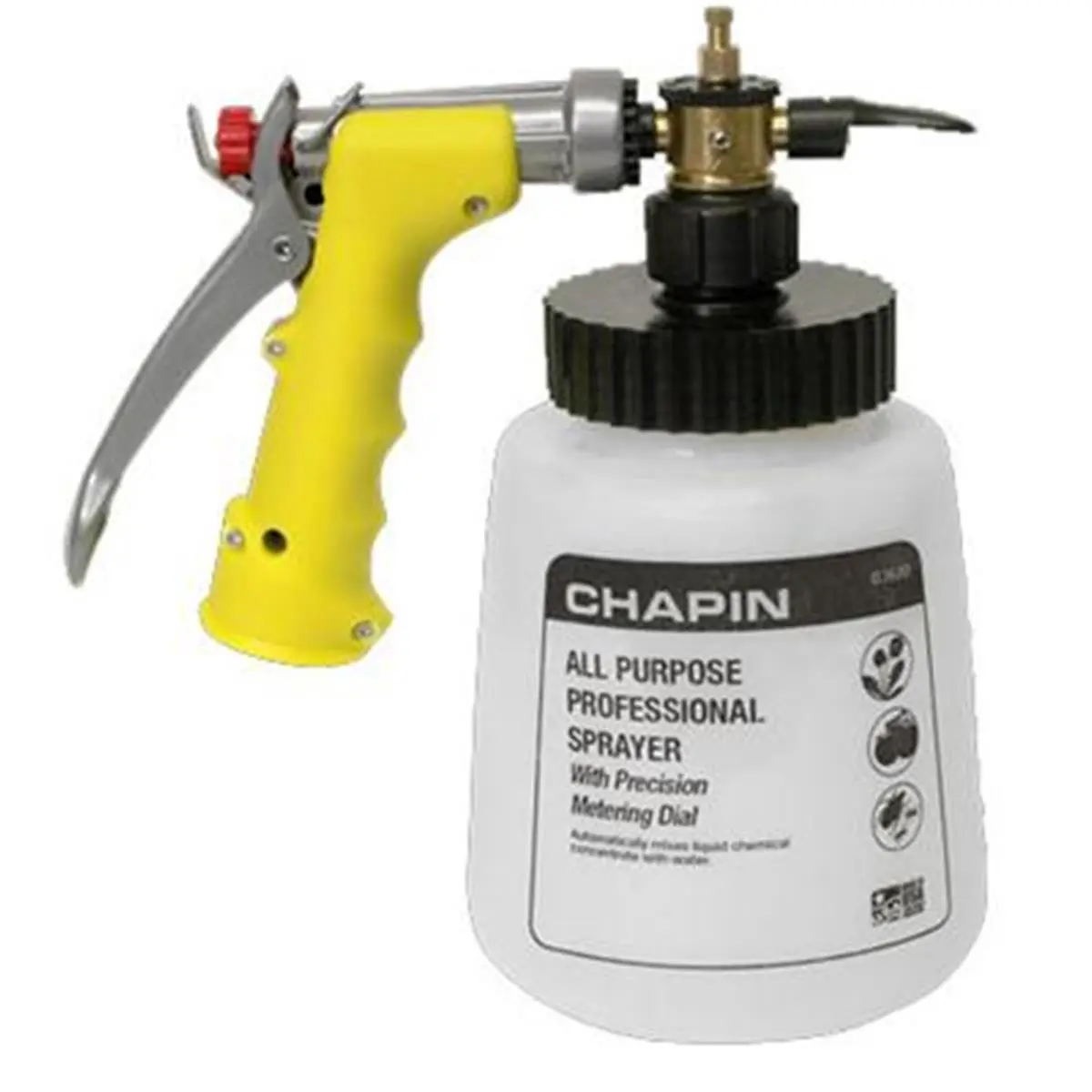 Chapin Deluxe Pro AP Hose End Sprayer with Dial, Poly Tank, 16 Mixing Ratios, 32-oz Capacity, 320-gal Coverage, All Purpose for Home Improvement & Garden Watering Irrigation