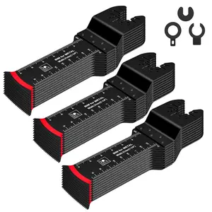 Extra Long Oscillating   - 30 count Arc-Shaped Edge Bi-Metal Multitool   Cut for  with Nails, Metal, Universal Quick Release Power Oscillating Tool  Kits