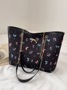 Women's Underarm Bag, Large Capacity Shoulder Bag, Elegant Shoulder Bag, Classic Trendy Design, Japanese Korean Style, Ladies' Tote Bag