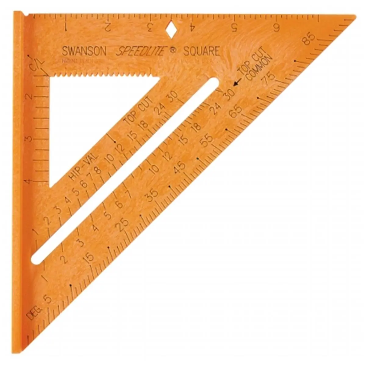 212 MAIN Orange 5-in-1 Speed Square Angle Measuring Tool, Office & School Stationery Measuring Tool (Model T0118), Measuring Tools