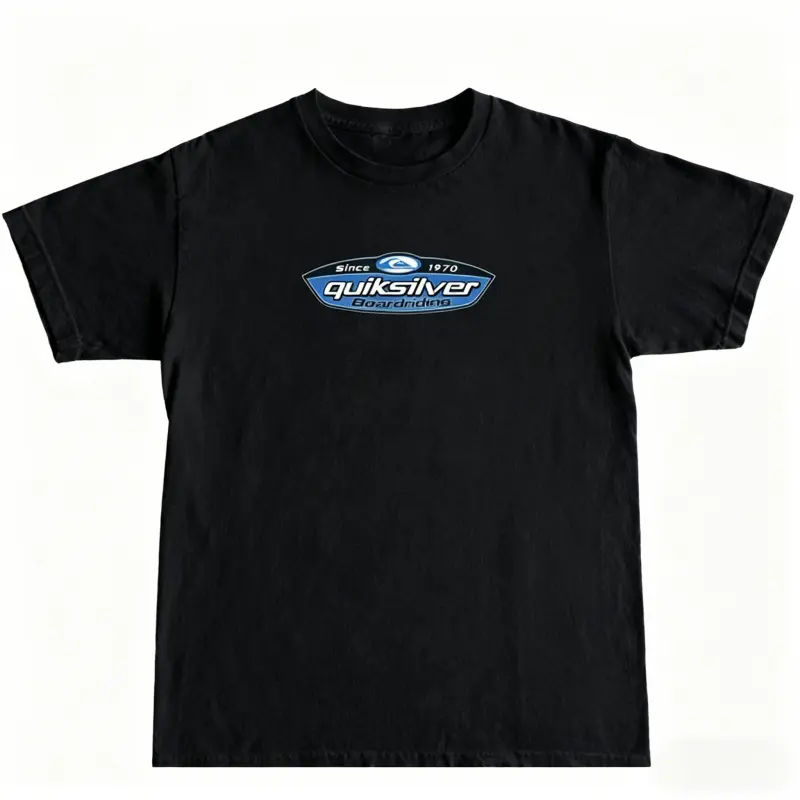 '90s Retro Quiksilver Skate & Surf Series - Unisex Crewneck T-Shirt |   Casual Short-Sleeve Top (Men's & Women's)