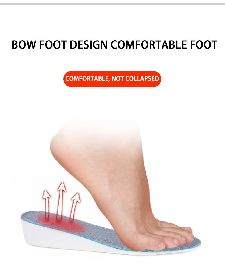 Height Increase Insoles For Men/women 1.5/2.5/3.5 Cm Up Invisible Arch Support Orthopedic Insoles Shock Absorption Eva Material