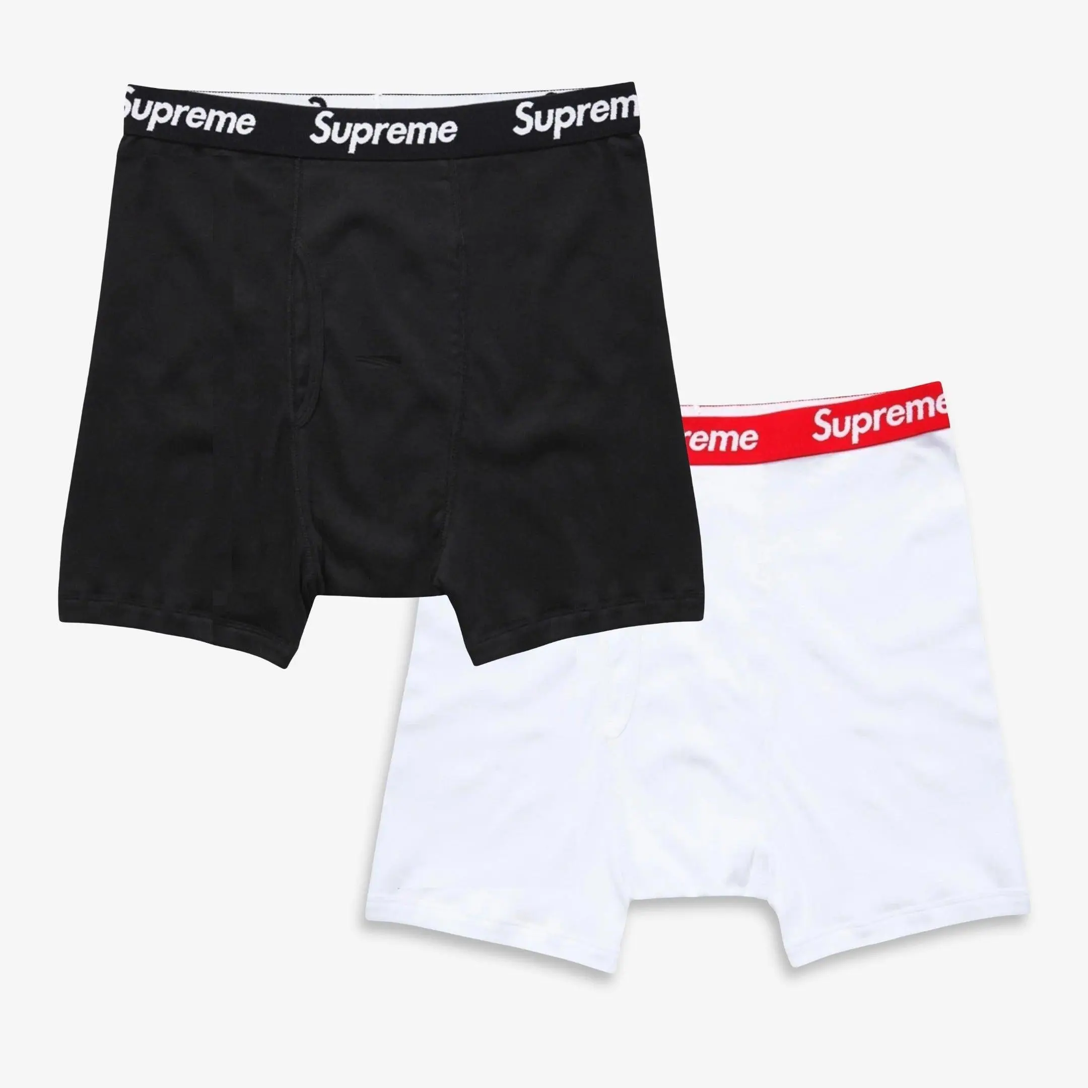 Supreme x Hanes Boxer Brief (1 Single Boxer Brief of Each) Black